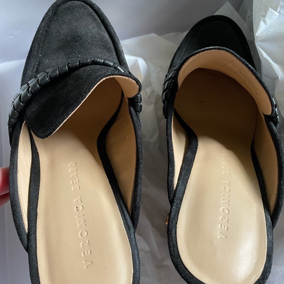 Veronica Beard Delia Suede Clogs - Picture 5 of 8